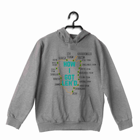 Travel Places How I got Leh'd UNISEX HOODIE Sweatshirts